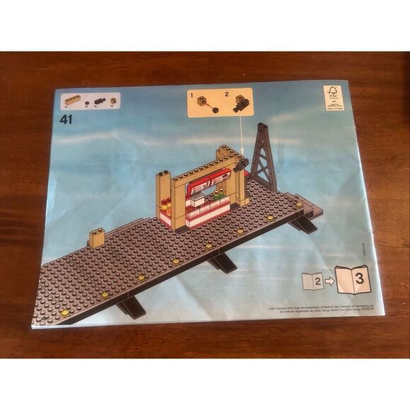 LEGO City Train Station #60050 Instruction Manual Only 1,2,3 (6004) - Picture 6 of 13